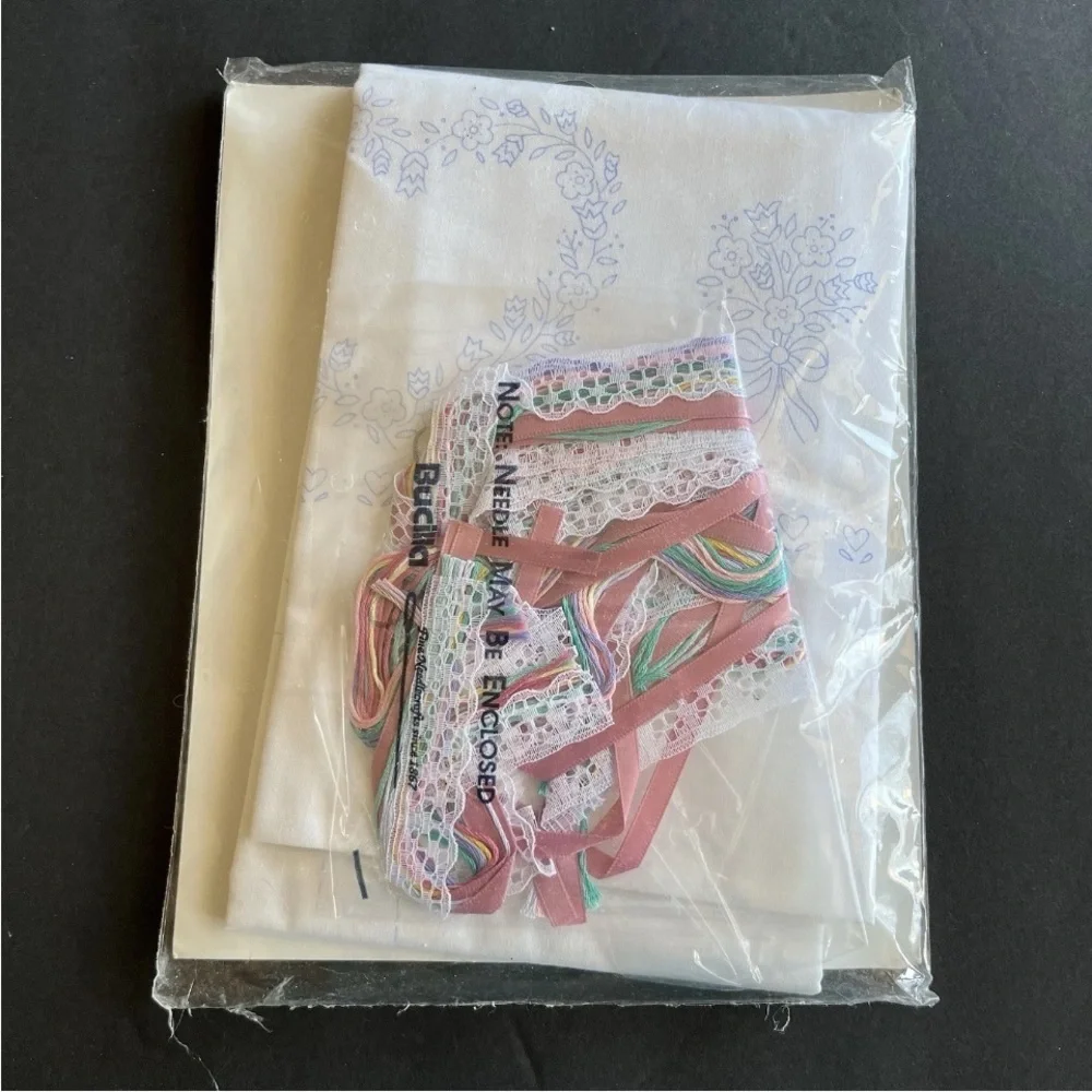 Bucilla Keepsake Doll Stamped Embroidery Kit With Guardian Angel  1992 33269 New